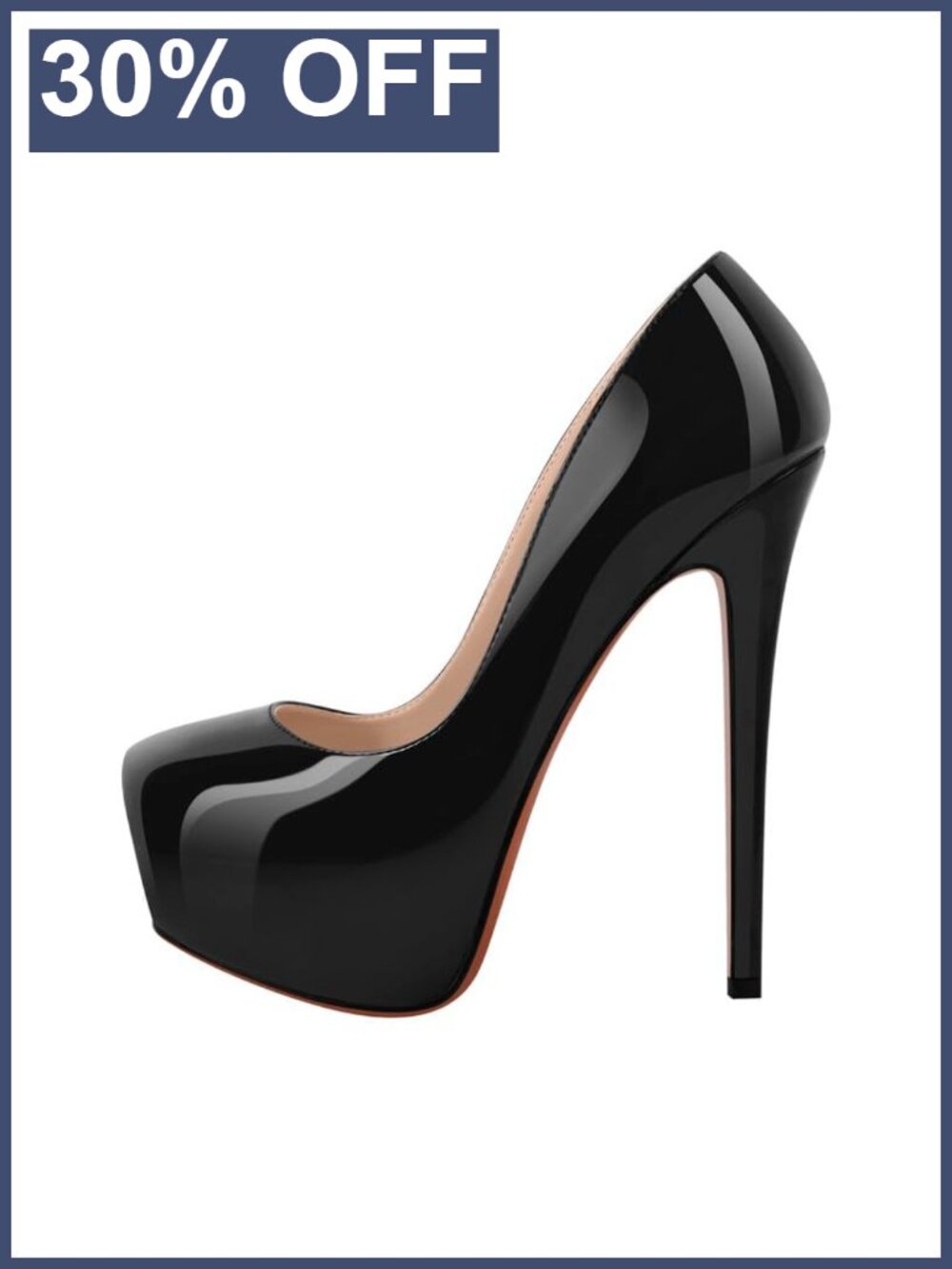 Double Platform Stiletto High Heel Pumps Manmade Vegan Party Prom Shoes